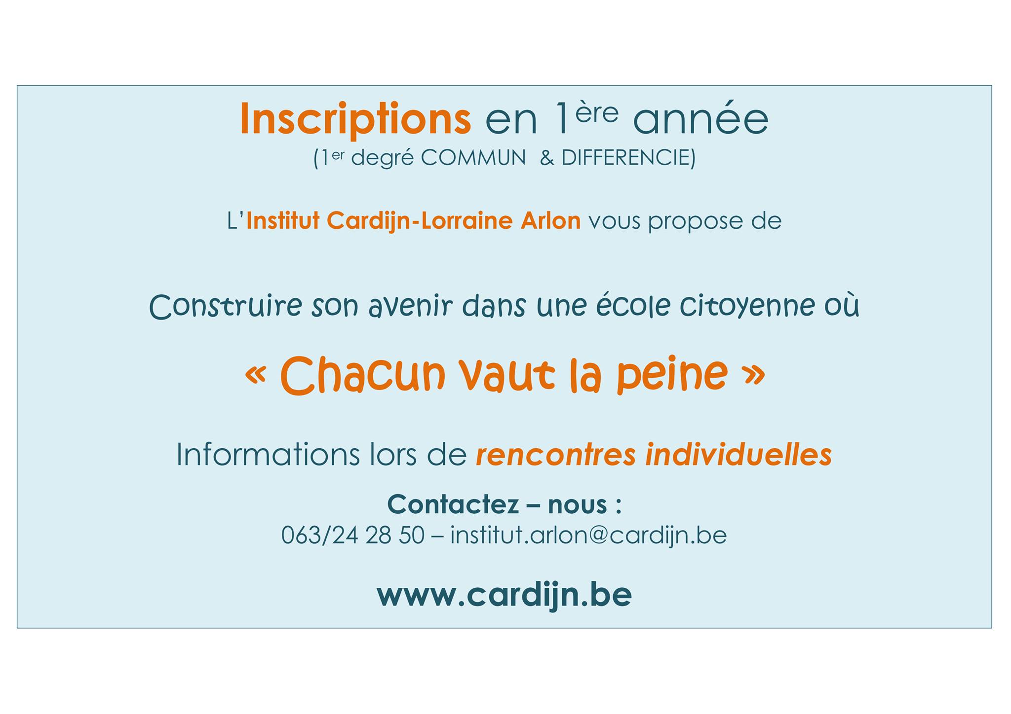 inscriptions 1ere